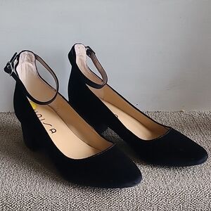 Black Ankle Strap Heels